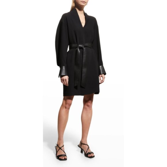 Vince Dresses & Skirts - NWT Vince tied-waist V-neck dress Size L